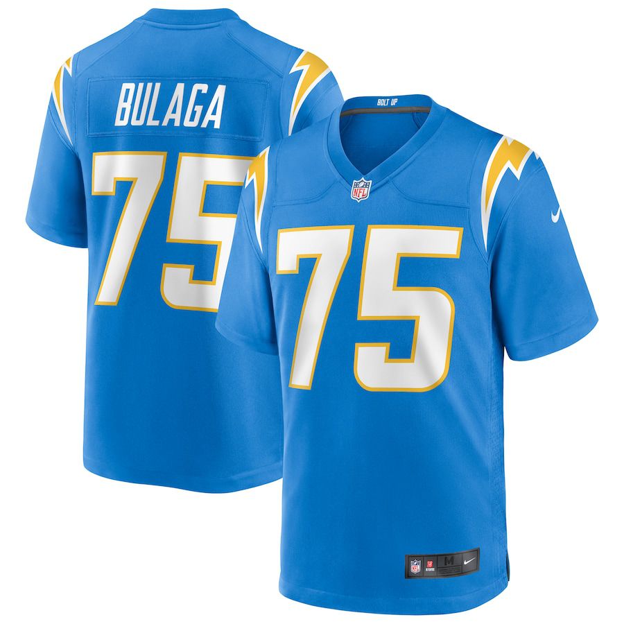 Men Los Angeles Chargers 75 Bryan Bulaga Nike Powder Blue Game NFL Jersey